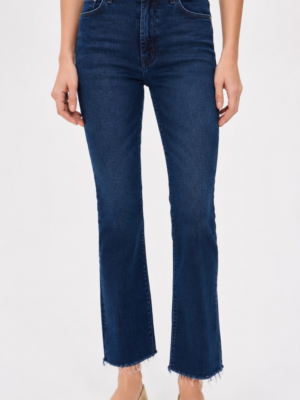 MOTHER The Hustler High Rise Ankle Fray size 26